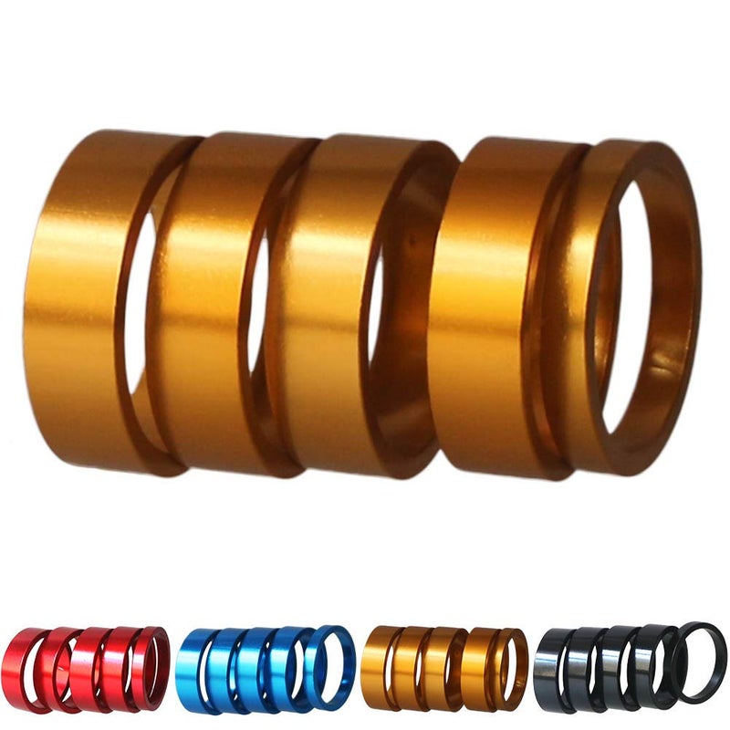 GANOPPER Bicycle Headset Spacer 5 count 1-1/8 inch 28.6mm - Image 1